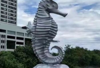 古銅色海馬雕塑 大型城市雕塑 商業(yè)街?jǐn)[件