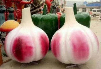 商場(chǎng)大蒜雕塑 仿真雕塑 店門(mén)口小品