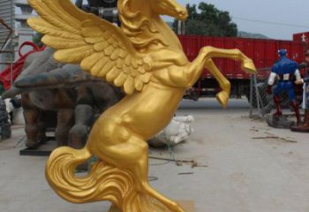 廣場天馬雕塑廠家，動物擺件，仿古工藝