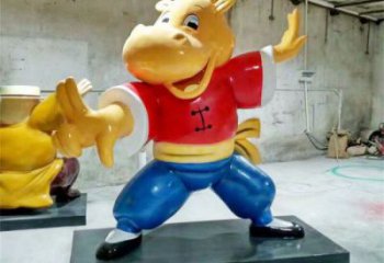 幼兒園龍貓雕塑，動(dòng)漫文化雕塑，彩繪工藝制作