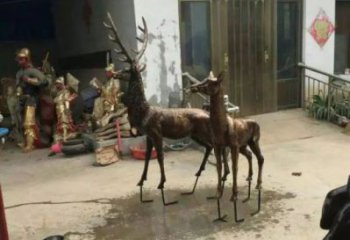 校園馴鹿雕塑，拉絲海洋雕塑，卡通主題