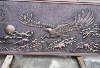 上城老鷹浮雕訂做，景區雕塑，鍛銅動物浮雕定價